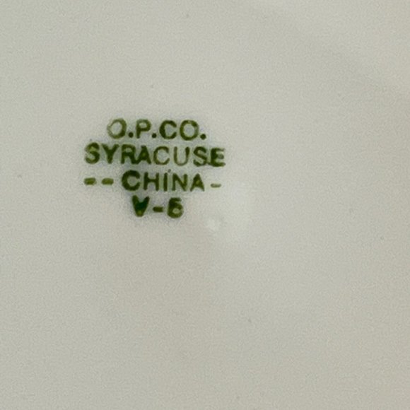 Vintage Syracuse China Indian Tree Plate Luncheon 9 Inch Orange Flower OP Co USA - Picture 5 of 6